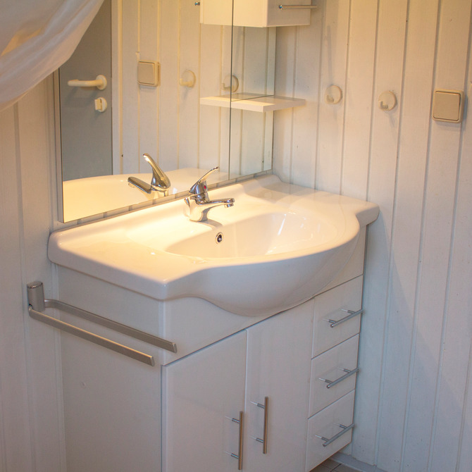 Ferienhaus in Pelzerhaken - Am Waldrand Haus A - WC mit Dusche