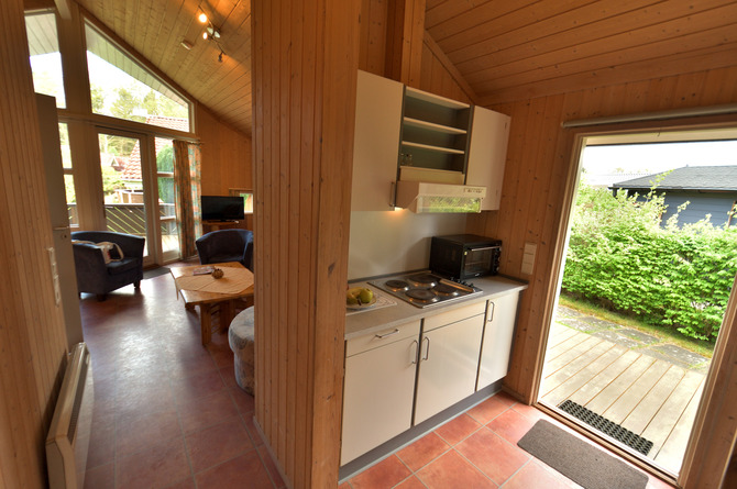 Ferienhaus in Pelzerhaken - Am Waldrand Haus D - Eingangsbereich mit K&uuml;che