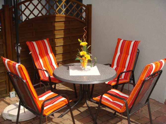 Ferienwohnung in Prerow - Haus zur See - WG Gruzdz - Terrasse