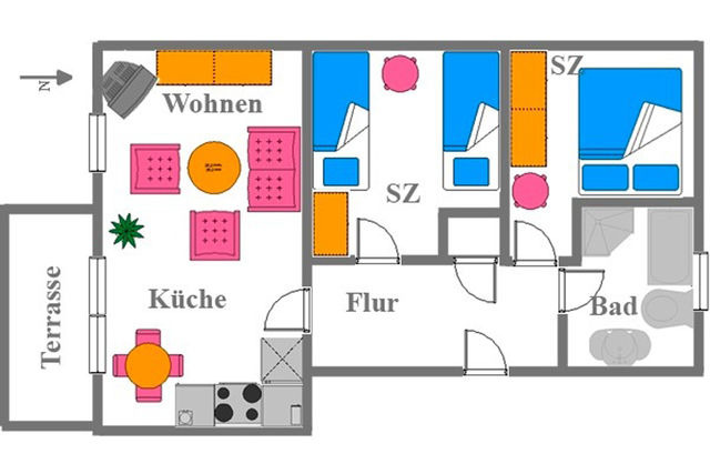Ferienwohnung in Ostseeheilbad Zingst - Villa "Meereslust" , Whg. 1 - Bild 13