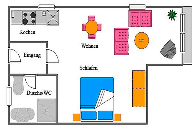 Ferienwohnung in Ostseeheilbad Zingst - Kranichguck, App. 1 - Bild 8