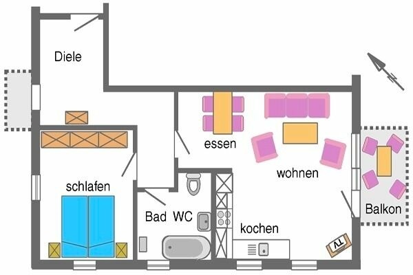 Ferienwohnung in Ostseeheilbad Zingst - Ostsee-Residenz, Whg. 10 - Bild 9