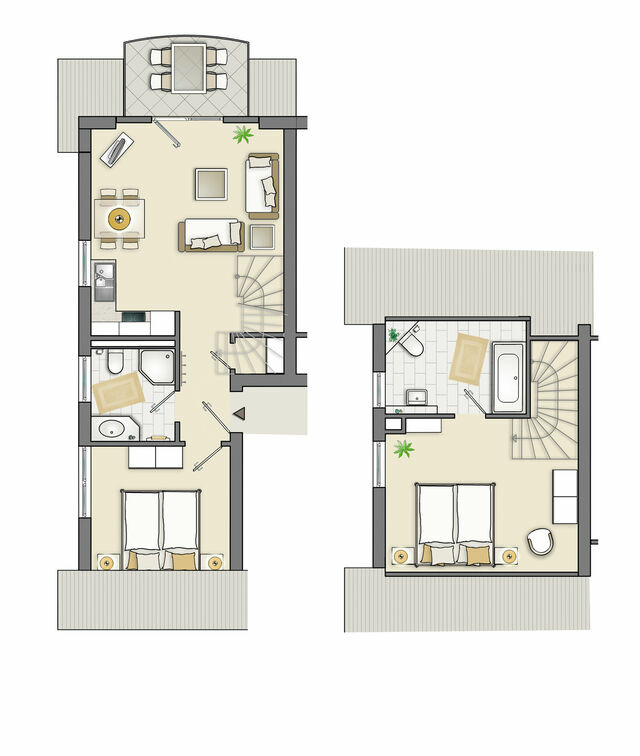 Ferienwohnung in Dierhagen - Balkon-Maisonette-Ferienwohnung - Bild 23