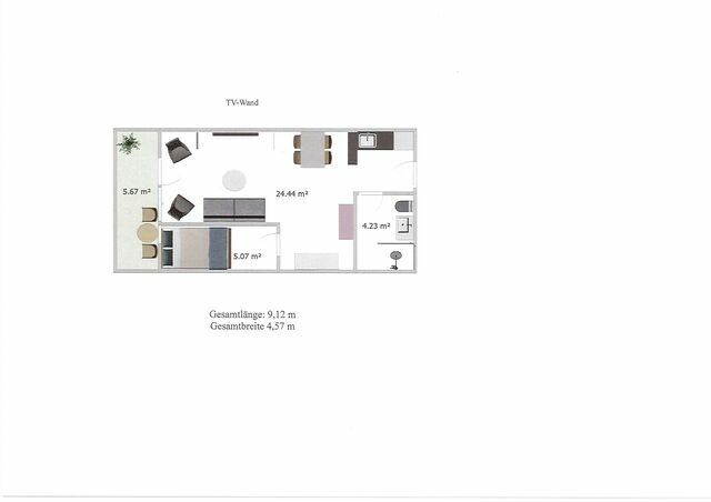 Ferienwohnung in Holm - Bligenthal, Christin und Felix: "Haus L&uuml;beck", App. "Sophia" (Nr. 214) - Bild 16