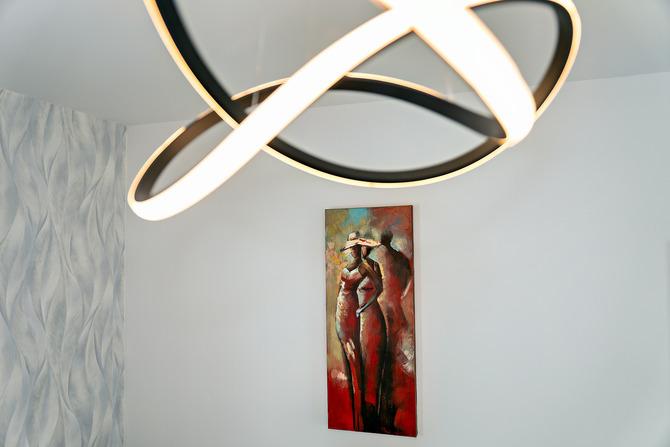 Ferienwohnung in Börgerende - Appartement 2 - Dünenblick - WZ Beleuchtung