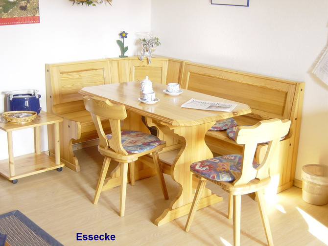 Ferienwohnung in Fehmarn OT Petersdorf - Ferienwohnung Bartels Kiebitzweg mit Balkon - Essbereich