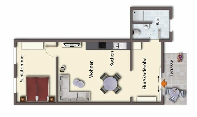 Ferienwohnung in Seebad Heringsdorf - (Brise) Haus Ostseebeach App. 01 - Bild 15