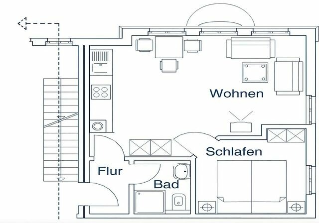 Ferienwohnung in Bansin - Villa Sonnengl&uuml;ck, App. 28 - Bild 15