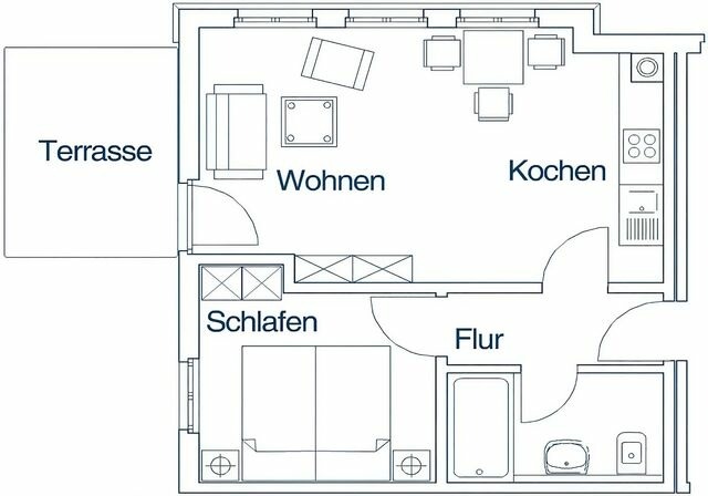 Ferienwohnung in Bansin - Villa Sonnengl&uuml;ck, App. 21 - Bild 8