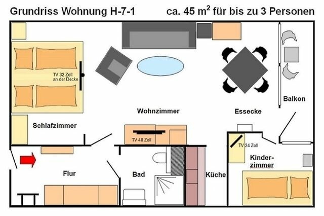 Ferienwohnung in Heiligenhafen - Ferienpark - Haus H, App. 0H0701 - Bild 16